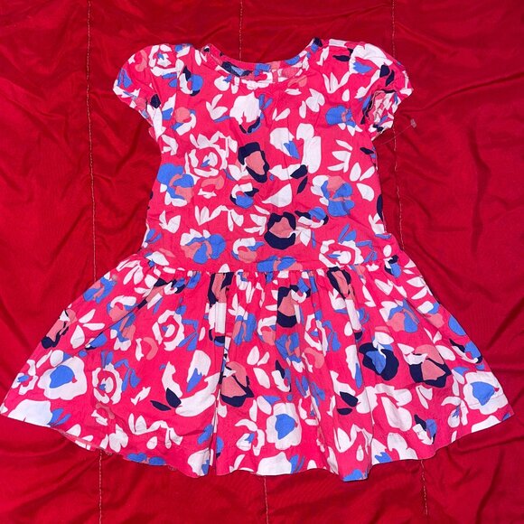 Girl's 2t Pink Multi-Colored Dress - Picture 6 of 7